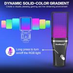 RGB USB Microphone for Gaming and Streaming