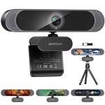 4K HD Webcam with Microphone and Privacy Cover