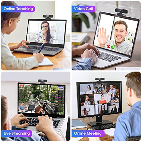 1080P USB Webcam with Microphone for Streaming