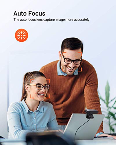 4K HD Webcam with Microphone and Privacy Cover