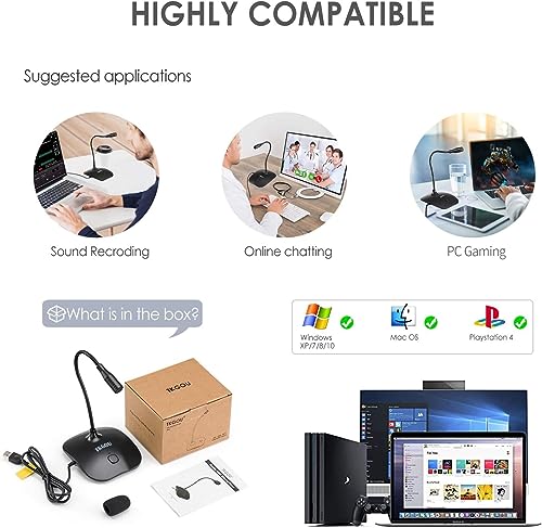 TKGOU USB Microphone for Gaming and Streaming