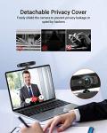 4K HD Webcam with Microphone and Privacy Cover