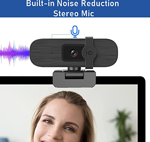 Nolansend 4K Webcam with Auto-Zoom and Microphone