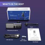 FDUCE RGB Gaming Microphone with Tripod and Mute