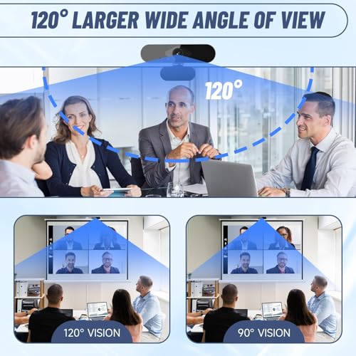 Tinshow 1080P Full HD Webcam with Microphone and Stand