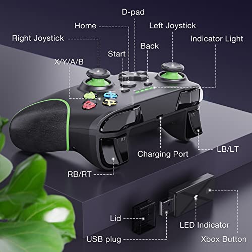 YTEAM Wireless Gaming Controller for PC