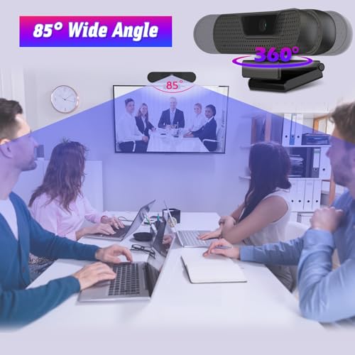 VIZOLINK W8GS 4K Webcam with Microphone and Tripod