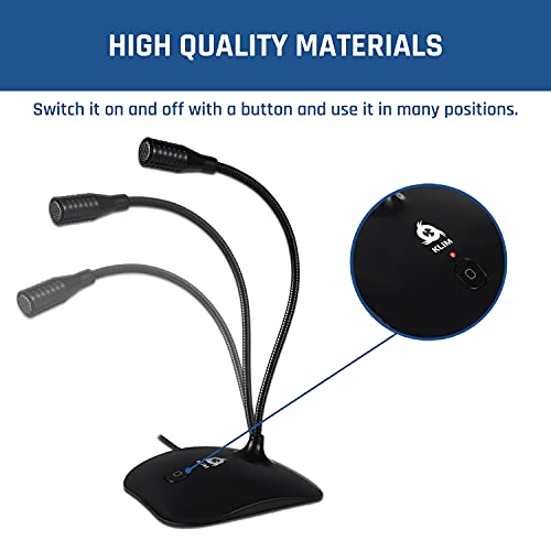 KLIM Talk USB Desk Microphone for Gaming & Streaming