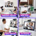 VIZOLINK W8GS 4K Webcam with Microphone and Tripod