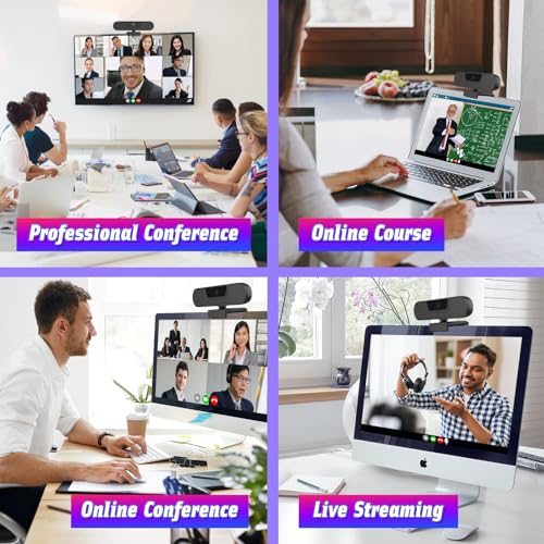 VIZOLINK W8GS 4K Webcam with Microphone and Tripod