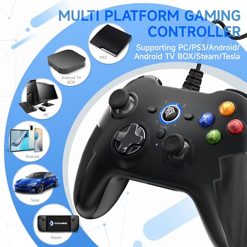EasySMX Wired Gaming Controller for PC and Console