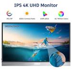 KUMK 15.6" 4K Portable Gaming Monitor