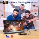 KUMK 15.6" 4K Portable Gaming Monitor