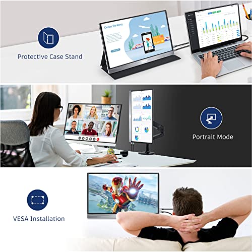 KUMK 15.6" 4K Portable Gaming Monitor