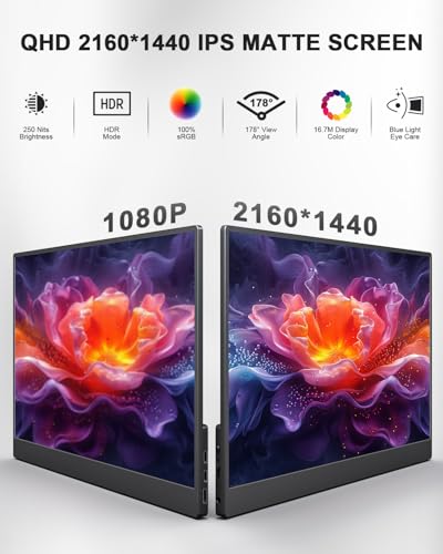 15.6" 2K 120Hz Portable Gaming Monitor