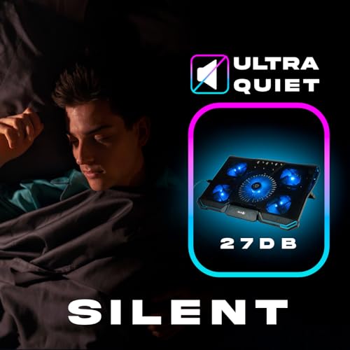 KLIM Cyclone Laptop Cooling Pad with 5 Fans