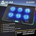 KLIM Glacier RGB Gaming Laptop Cooling Stand 6 Fans