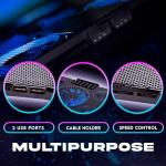 KLIM Cyclone Laptop Cooling Pad with 5 Fans