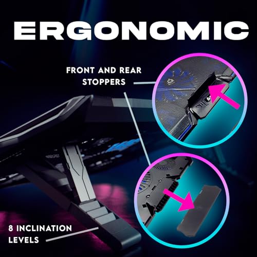 KLIM Cyclone Laptop Cooling Pad with 5 Fans