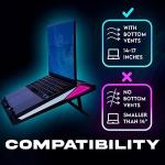 Powerful Turbo-Fan Laptop Cooling Pad for Gamers