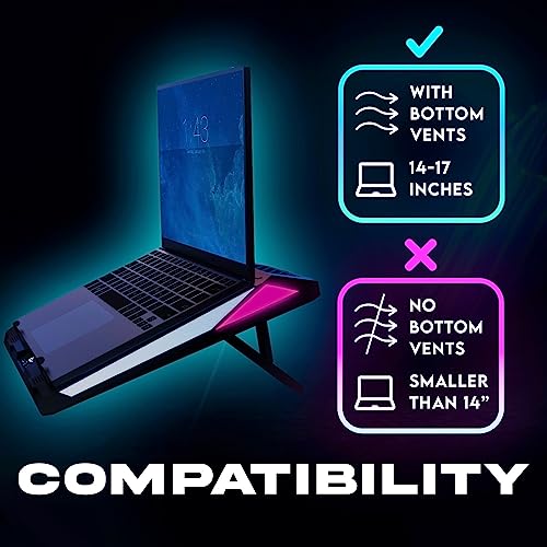 Powerful Turbo-Fan Laptop Cooling Pad for Gamers