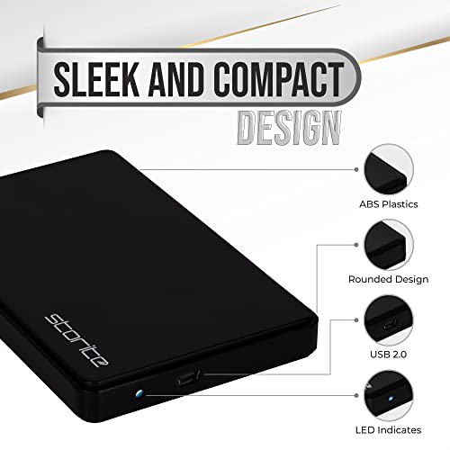 Storite 500GB Ultra Slim Portable External Hard Drive