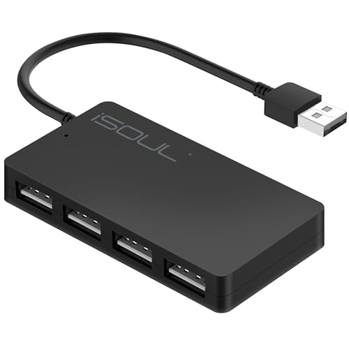 Ultra-Slim 4-Port USB Hub for Gaming Laptops