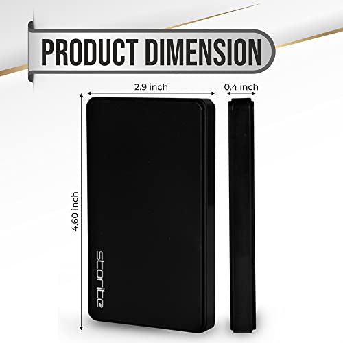 Storite 500GB Ultra Slim Portable External Hard Drive