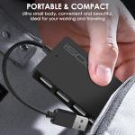 Ultra-Slim 4-Port USB Hub for Gaming Laptops