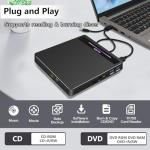 NOLYTH USB 3.0 Portable CD/DVD Drive for Laptops