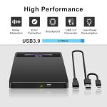 NOLYTH USB 3.0 Portable CD/DVD Drive for Laptops