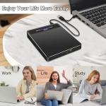 NOLYTH USB 3.0 Portable CD/DVD Drive for Laptops