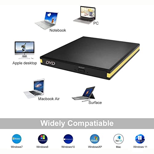 Portable USB 3.0 DVD Drive for Gaming Laptops