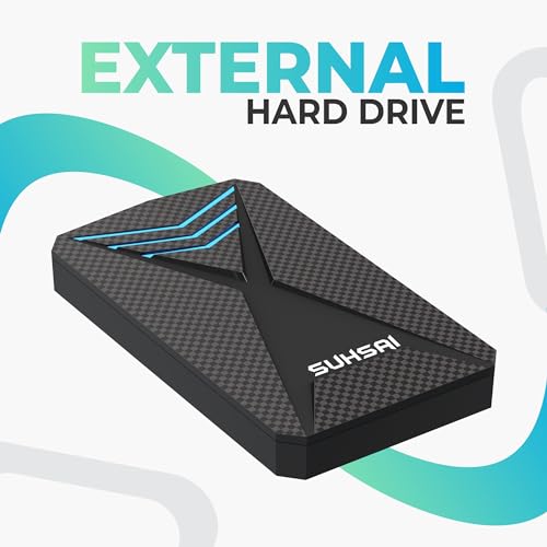 Suhsai 1TB RGB Gaming External Hard Drive