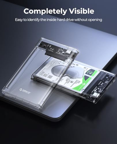 ORICO Transparent USB-C HDD Enclosure for Gaming