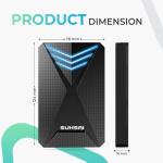 Suhsai 1TB RGB Gaming External Hard Drive
