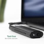 Tool-Free USB-C M.2 NVMe SSD Enclosure