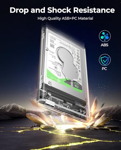 ORICO Transparent USB-C HDD Enclosure for Gaming