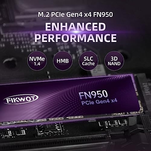 Fikwot 1TB NVMe SSD with Heatsink for Gaming