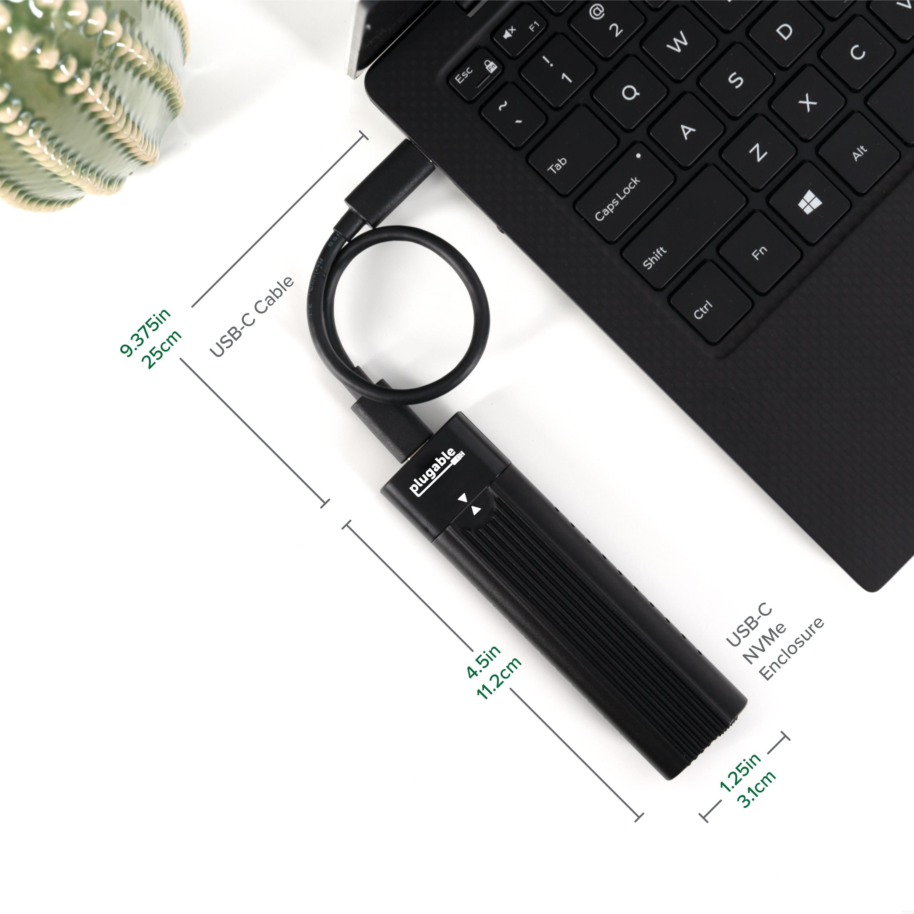 Tool-Free USB-C M.2 NVMe SSD Enclosure