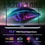 ACEMAGIC 15.6" Quad-Core Gaming Laptop, 16GB RAM