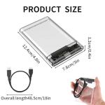 USB 3.0 2.5" Hard Drive Enclosure with LED