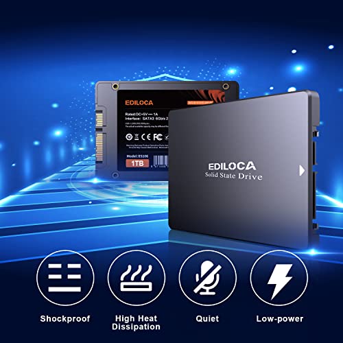 Ediloca 1TB 2.5" SATA SSD for Gaming Laptops