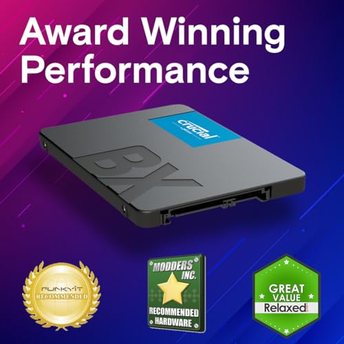 1TB Crucial BX500 SATA SSD for Gaming Laptops