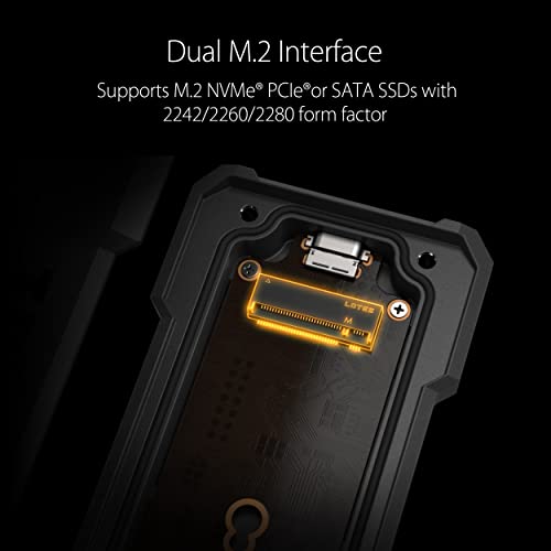 ASUS TUF Gaming A1 Dual M.2 SSD Enclosure