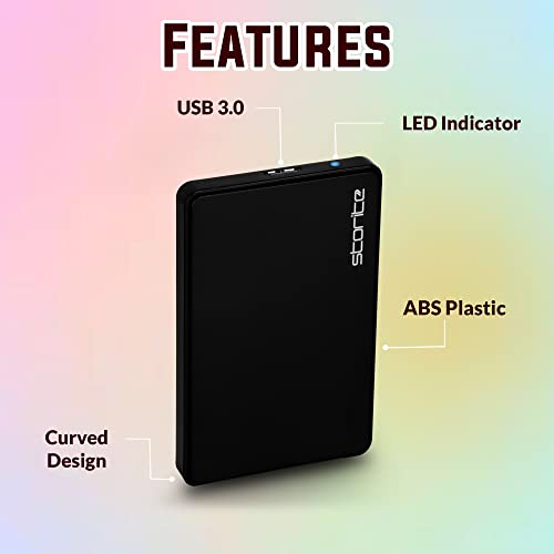 Storite 320GB Portable External Hard Drive - Black