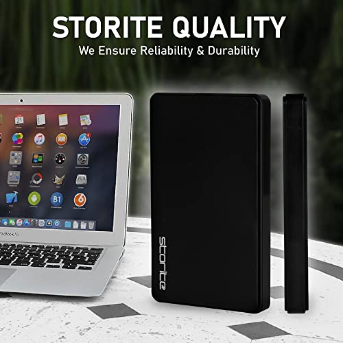 Storite 320GB Portable External Hard Drive - Black