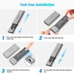 RSHTECH 10Gbps M.2 NVMe SSD Enclosure Adapter