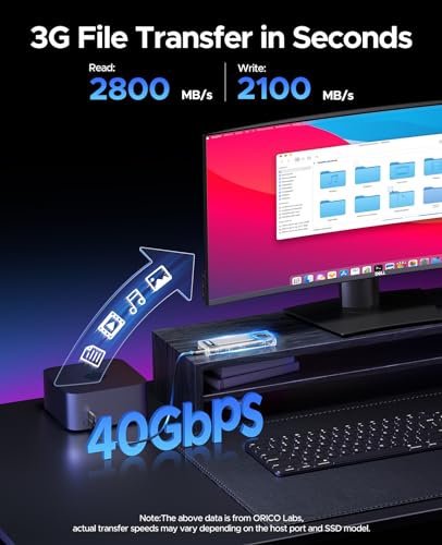 ORICO 40Gbps M.2 NVMe SSD Cooling Enclosure