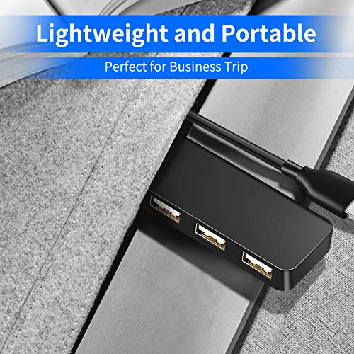 4-Port Ultra-Slim USB Hub for Laptops and PCs